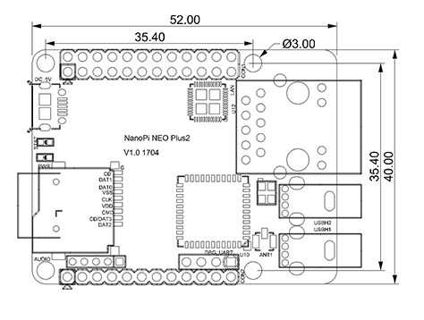 Nanopi NEO Plus2 - одноплатный компьютер с Allwinner H5, 1 Гб ОЗУ, 1 Гбит Ethernet, 8 Гб eMMC