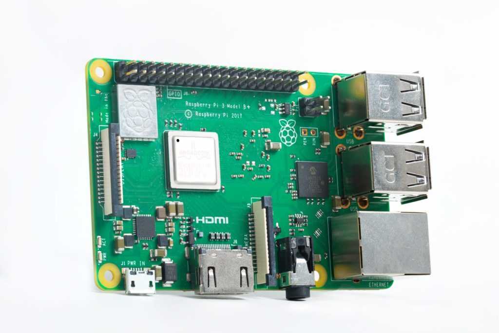 Raspberry Pi 3 Model B+ одноплатный компьютер с 1 Гигабит Ethernet и Wi-Fi AC