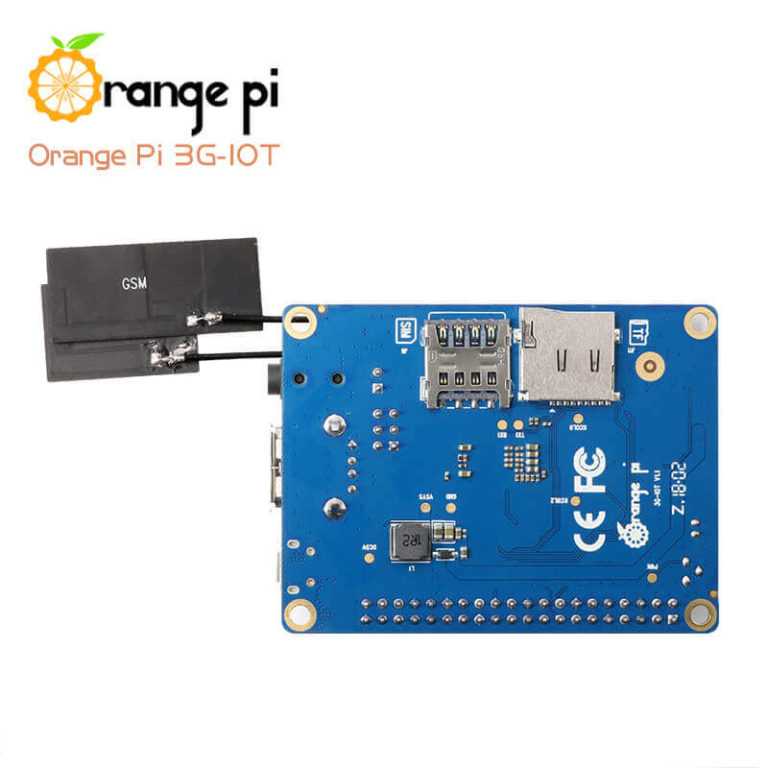 Orange Pi 3G-IoT-A/B одноплатный компьютер с 2G, 3G радиомодулем