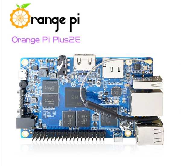 Orange Pi Plus 2E - 4x ядерный одноплатный ПК с 2Gb RAM, 1Gb LAN, 16 Gb еMMC