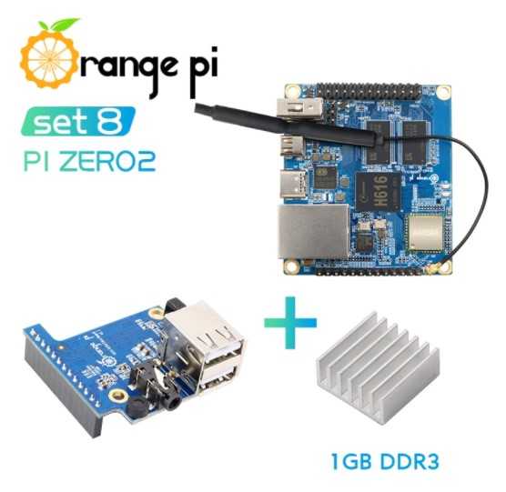 Orange Pi Zero 2 - одноплатный ПК с 1Gb DDR3, чипом Allwinner H616 и 2,4ГГц/5ГГц Wi-Fi с BT 5.0